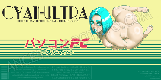 [NSFW] CYAN ULTRA pattern 2 - Playmat/mousepad