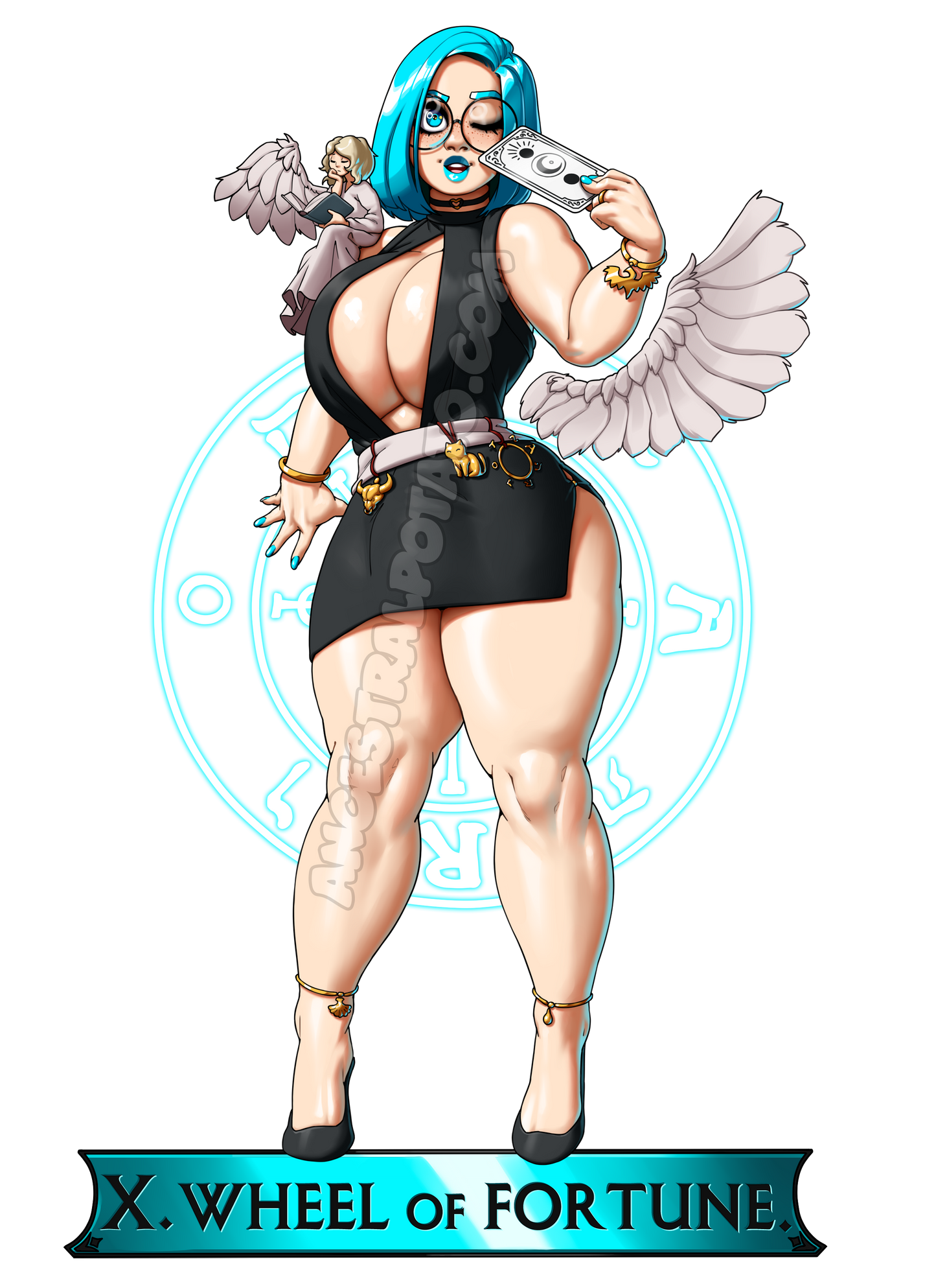 TAROT SERIES - Io, X. WHEEL OF FORTUNE.