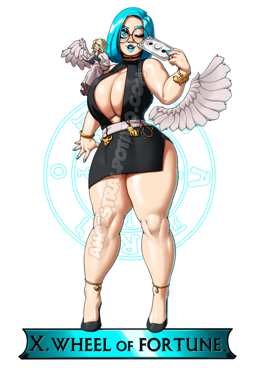 TAROT SERIES - Io, X. WHEEL OF FORTUNE.